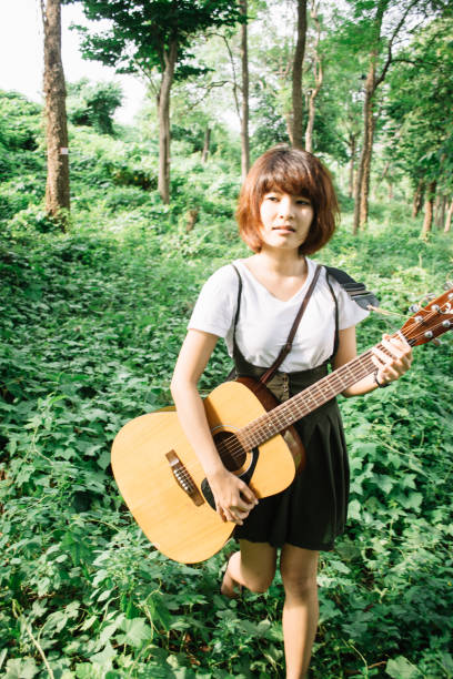 cute thai female musician