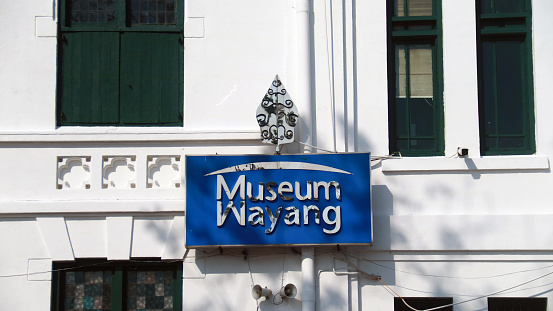 Jakarta, Indonesia - February 9, 2024: Museum Wayang or The Puppet Museum of Indonesia at Kota Tua.