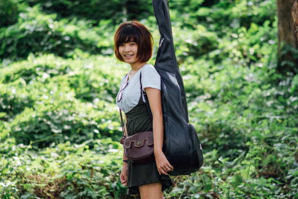 cute thai female musician