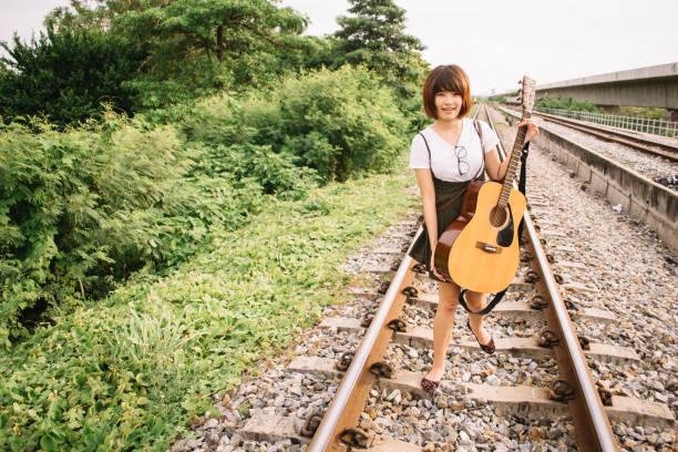 cute thai female musician
