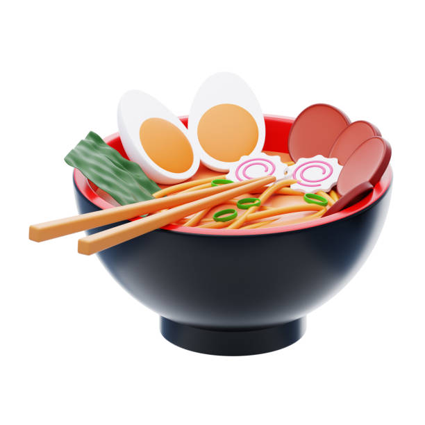 istock Ramen 3D Icon. Ramen Bowl 3D Icon. ramen noodles 3d icon 2014159822