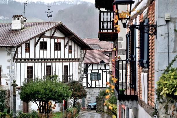 January 5, 2024.This is a beautiful town in northwestern Spain.The architecture here is characterized by red tiled roofs, colorful homes, and a harmonious layout.