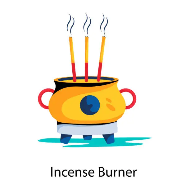 Vector illustration of Incense Burner