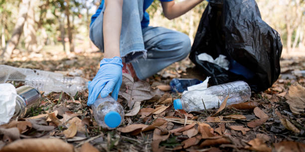 istock Separating waste to freshen the problem of environmental pollution and global warming, plastic waste, care for nature. Volunteer concept carrying garbage bags collecting the garbage 2014271286