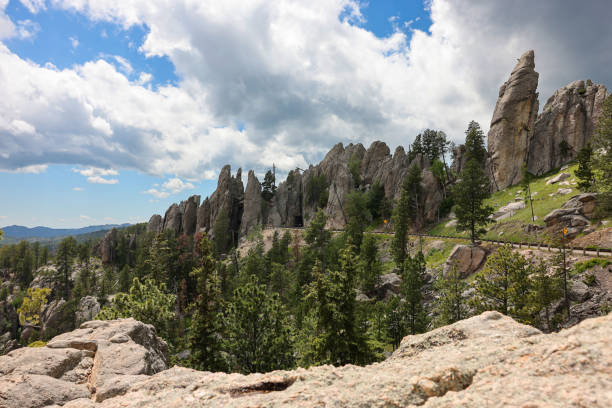 Needles Eye Tunnel and Needles Highway in Custer State Park, Custer, South Dakota, USA