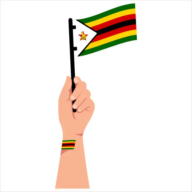 Vector illustration of Zimbabwe Element Independence Day Illustration Design Vector
