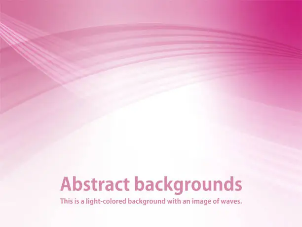 Vector illustration of Abstract background material with beautiful intersecting wave lines_pink