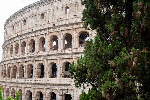 Coliseum -The Flavian Amphitheater in Rome, Italy