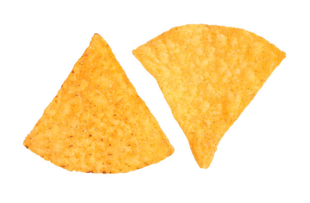 istock Nachos Mexican chips.Nachos chips corn chips isolated on white background with clipping path. 2014301848