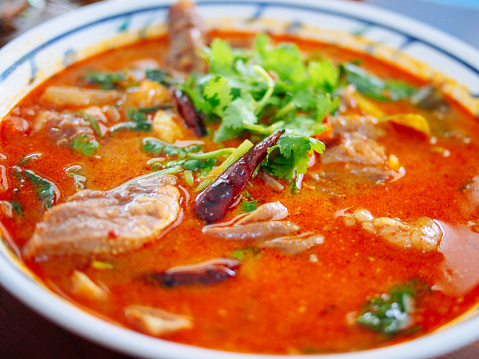 delicious thai spicy soup