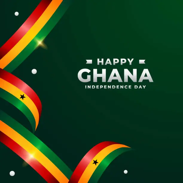 Vector illustration of Ghana Independence day design illustration collection