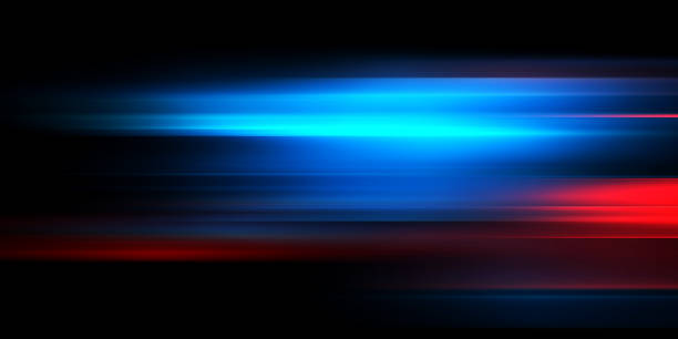 istock Glowing stripes. Beautiful flashes of light on a dark background. Glowing abstract sparkling background with light effect 2014413216