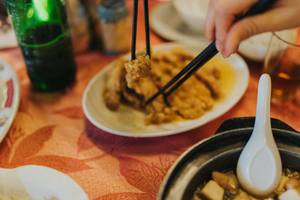 istock The dining table is adorned with a delectable main course in Cheung Chau, HongKong, ensuring a fulfilling gastronomic journey in Dai Pai Dong 2014454471
