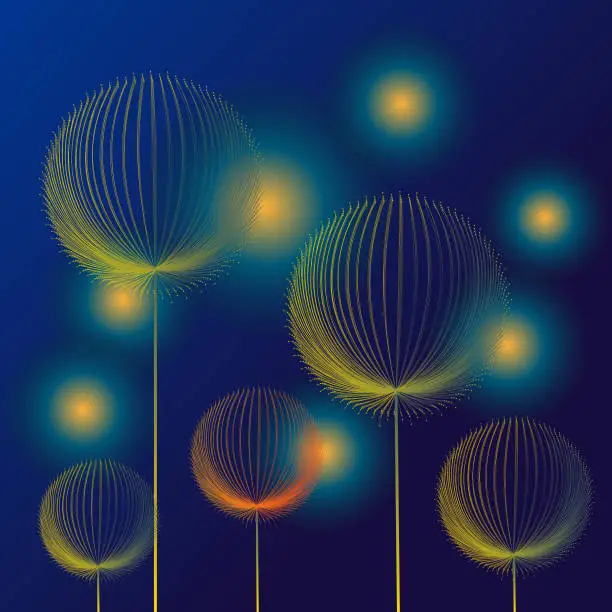 Vector illustration of Lanterns balloons.