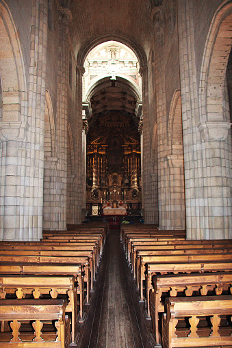 Porto, Portugal - 12 May 2015: Porto Cathedral, Se Catedra, The church on Porto city, Portugal