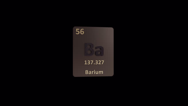 Barium Periodic Table 3d animation