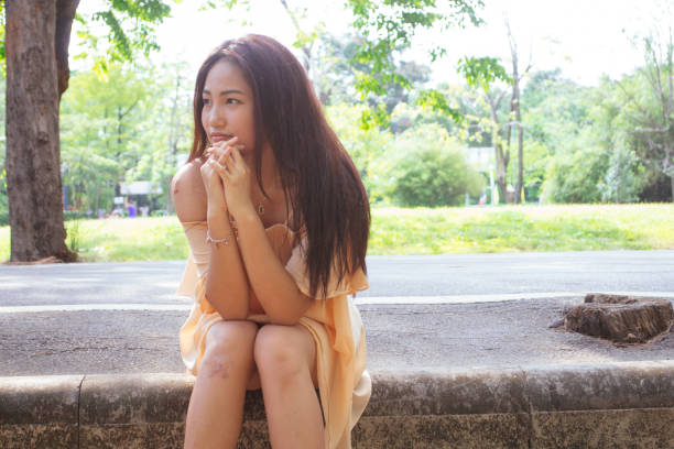 cute oval shape face chinese woman