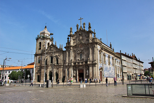 Igreja do Carmo, the vintage church in Porto, Portugal