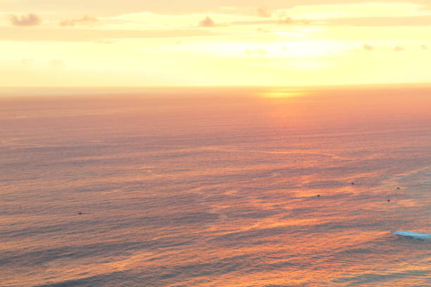 dramatic beautifull color coastline at sunset