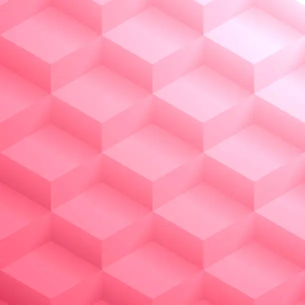 Vector illustration of Abstract pink background - Geometric texture