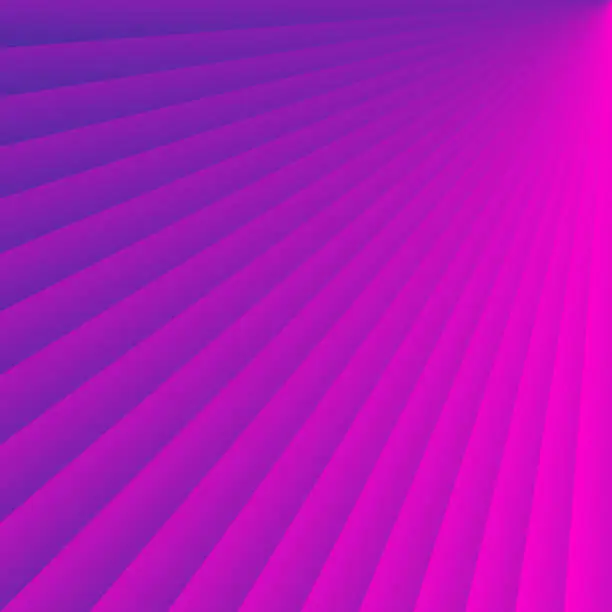 Vector illustration of Abstract design with Light rays and Purple circular gradient - Trendy background