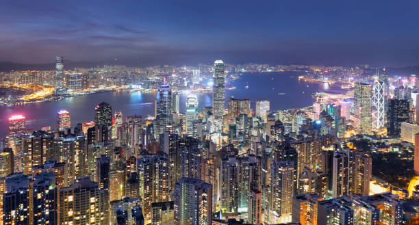 istock China - Hong Kong cityscape at night 2014681064