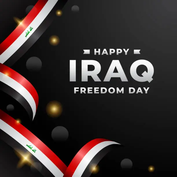 Vector illustration of Iraq freedom day design illustration collection