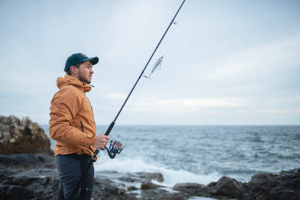 istock Shore fishing adventure. 2014753833