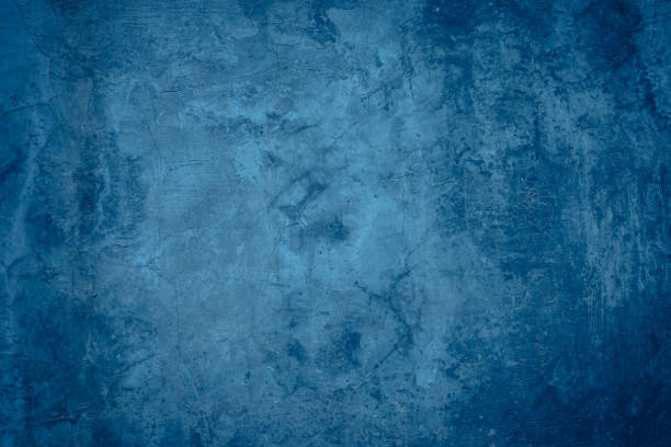 istock Blue background of raw cement wall or floor with scratch and crack abstract background 2014760437