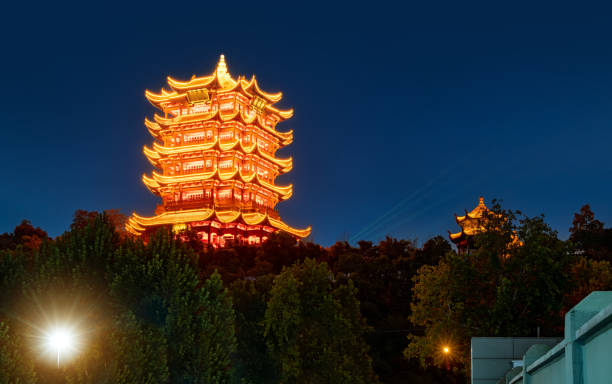 istock Night view of Yellow Crane Tower 2014775194
