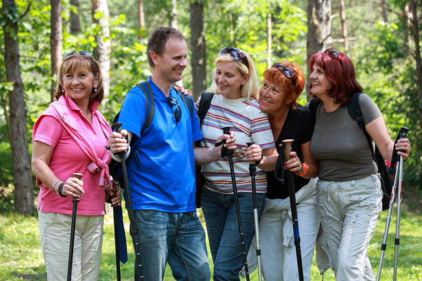 istock Group portrait on a hiking trip 2014782044