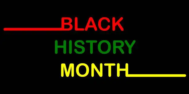 Vector illustration of celebrates Black History Month every year