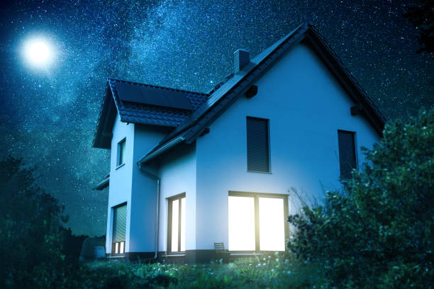 istock Single-Family Home at Night Under a Starry Sky 2014821050