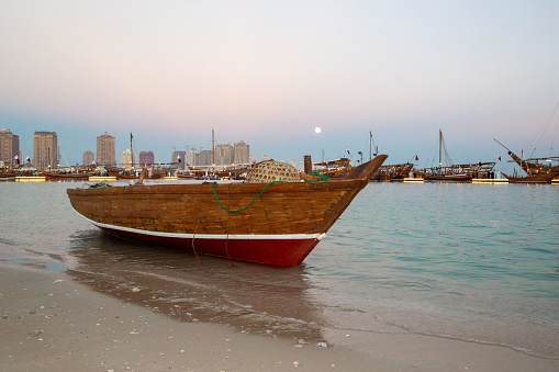 Doha, Qatar - December 14, 2022: Fishing and Fishing Industry from Katara Traditional dhow Festival, Katara, Doha, Qatar