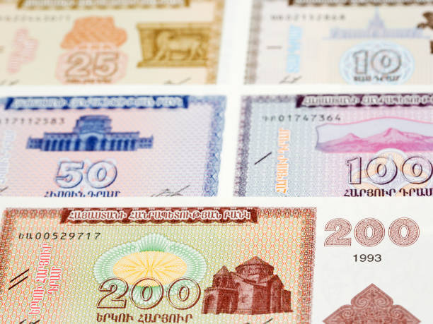 istock Old Armenian dram a business background 2014834351