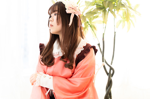 Japanese style lolita fashion woman