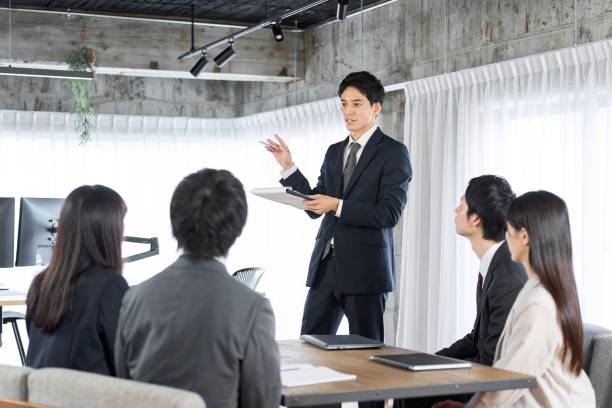 istock Businessman training new employees in the office 2014868550