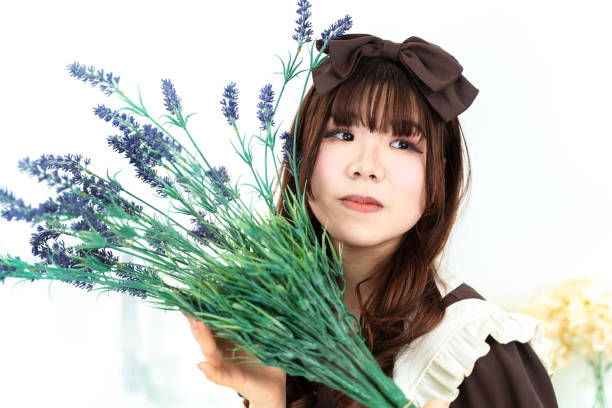 istock Cute woman in maid uniform 2014878497