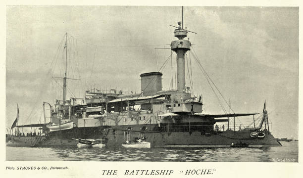 istock French Navy Warship, Battleship, Hoche, Naval Military History, 19th Century 1890s 2014911424