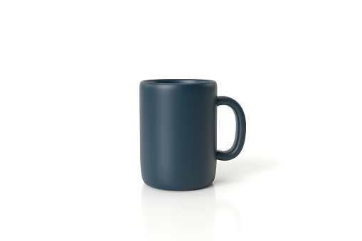 Classic anthracite blue  Coffee Mug isolated on white background.