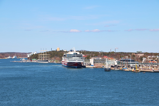 Mariehamn is the capital of Aland at the Baltic Sea