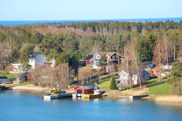 Mariehamn is the capital of Aland at the Baltic Sea