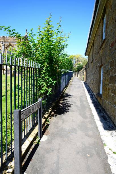 istock Church Walk in the old town, Ilminster, UK. 2014982333