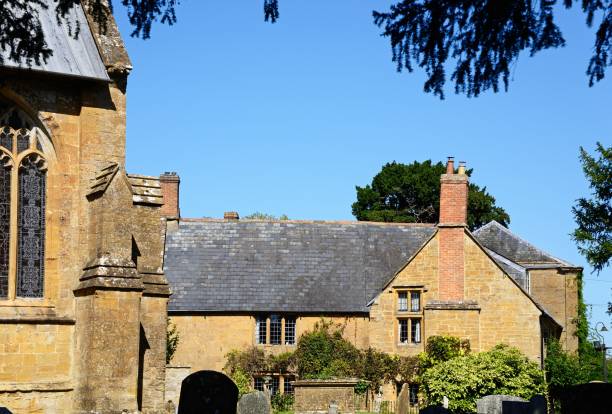 istock Church and town buildings, Martock, UK. 2014983995