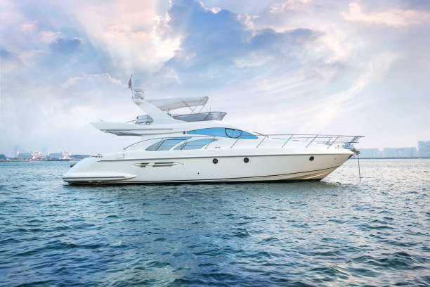 istock A beautiful luxury yacht in sea with 2014997654
