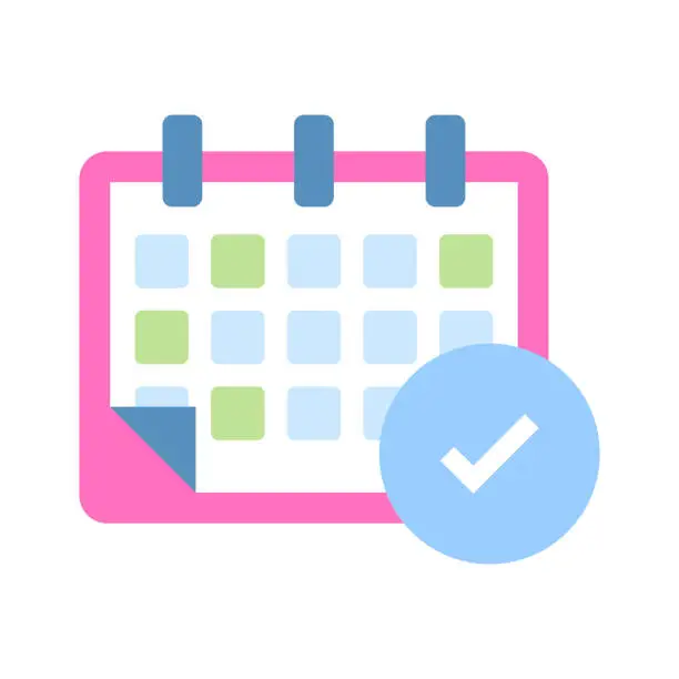 Vector illustration of Well designed flat icon of calendar, premium quality vector.