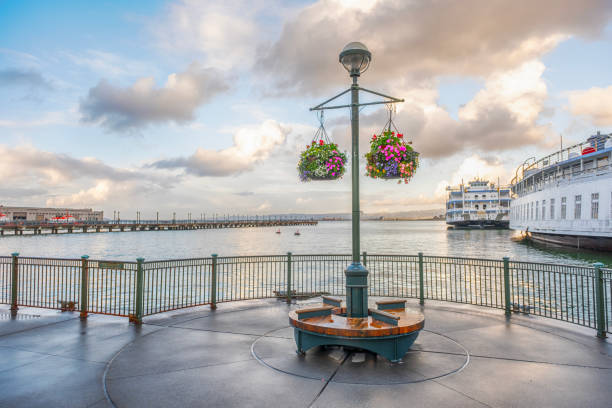 Street Light in San Francisco Harbour