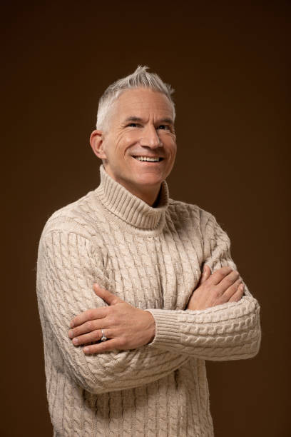 istock Studio portrait of senior male 2015020035