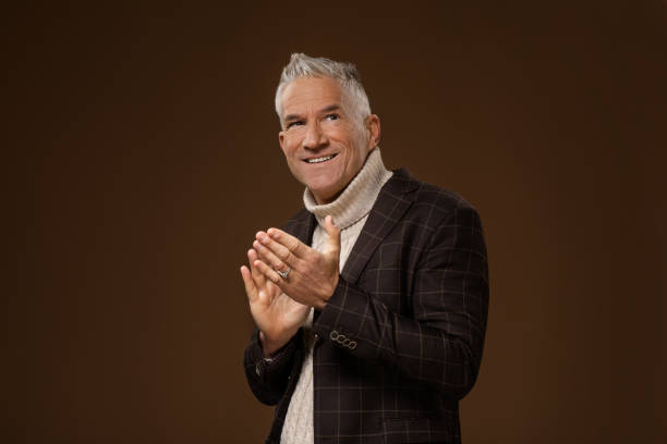 istock Studio portrait of senior male 2015022152