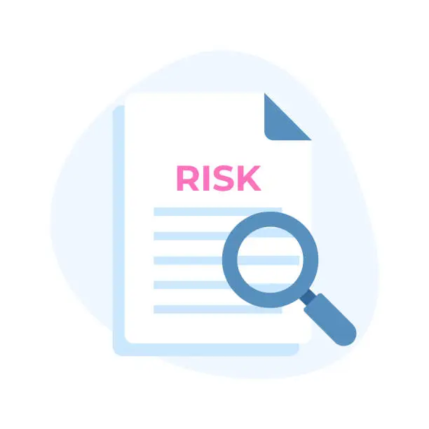 Vector illustration of Get this amazing icon of risk assessment, risk management vector design.